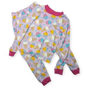 Extremely Me Ice Cream & Cupcake Lightweight Knit Pajamas Size 5/6